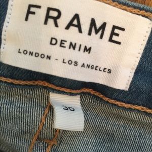 (2012). Frame denim skinny jeans.  Size 30.  NWT
